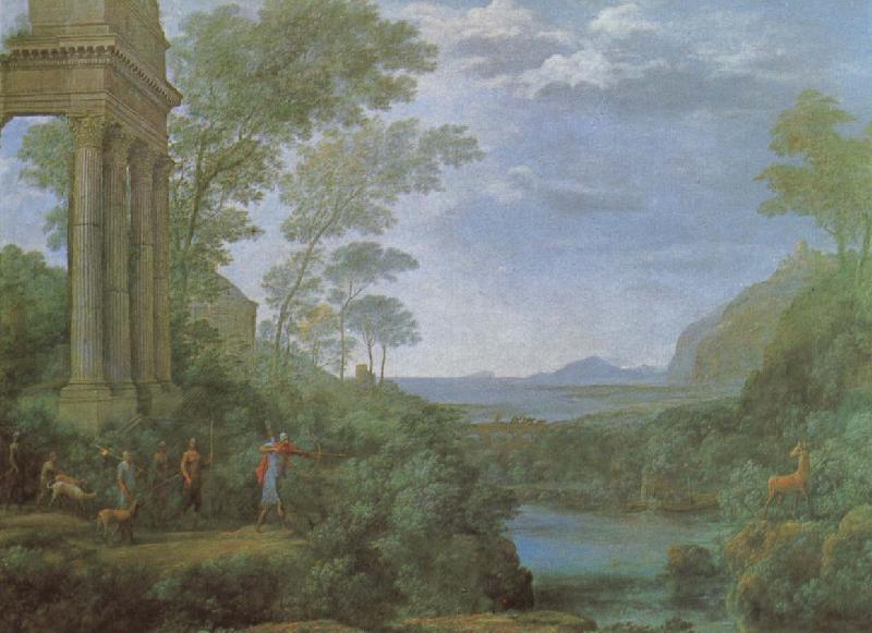 Claude Lorrain Ascanius shooting the stag of sylvia oil painting picture